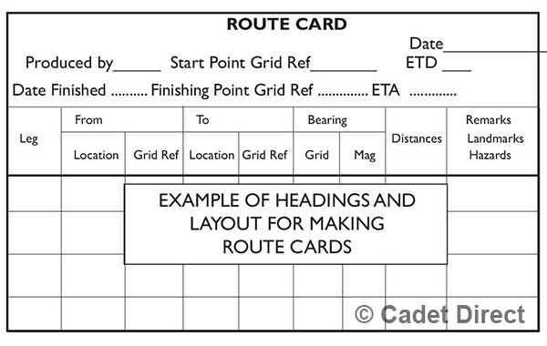 Route Card