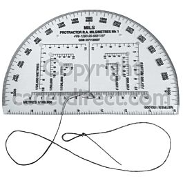 Military Protractor - Army Mills RA MOD Pathfinder Romer Cadets
