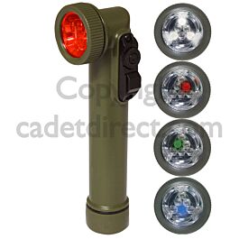 LED Right Angle Torch | Olive Green | 4 Colour