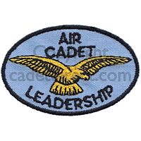 Air Cadet Badge, Leadership, Gold/Black/RAF Blue