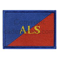 Army Legal Services Woven Arm Badge, Red, Blue