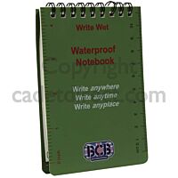 bcb write wet waterproof notebook olive green 