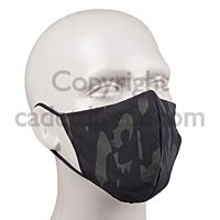 Washable Black Camo face mask, adjustable fit