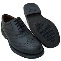 British Army Style Brogue Shoe, Black