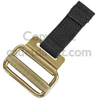 Roll Pin Belt Buckle with Black Webbing Tab