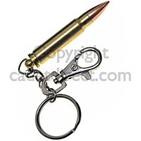 Brass Cartridge Keyring
