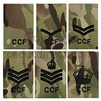 MTP Combined Cadet Force Rank Slides (Black Ranks)