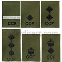 CCF Officers Rank Slides, Olive Green