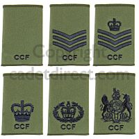 CCF Rank Slides, (CFAV Ranks) Olive Green