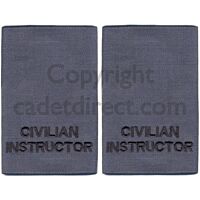 Plain Civilian Instructor Rank Slides, RAF Blue