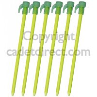 Fluorescent Tent Pegs (Pack of 6)