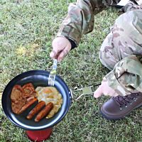 Non-Stick Frying Pan With Folding Handle