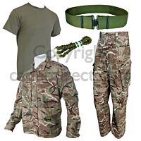 Genuine Issue PCS Uniform Cadet Starter Kit G1 Used With Working Dress Belt and T-Shirt