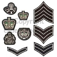 The Rifles No.1,2,3 & 6 Dress Chevrons & Crowns