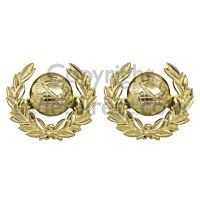 Royal Marines Collar Badges Gold