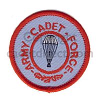 Army Cadet Force Parachute Course Badge, Scarlet/Light Blue