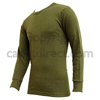Thermal Crew Shirt, Olive Green