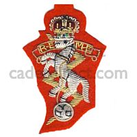 REME Officers Wire Embroidered Side Cap Badge