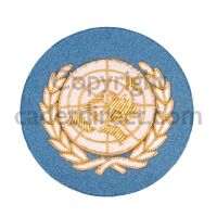 UN Officers Wire Embroidered Beret Badge