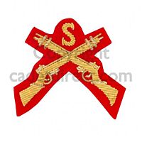 Crossed Rifles Sniper Mess Dress Embroidered Badge