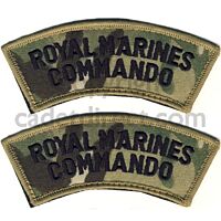 R.M. Commando Cloth Shoulder Badges, MTP