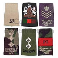 Specially Embroidered Rank Slides