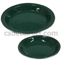 Highlander Deluxe Enamel plates, Green