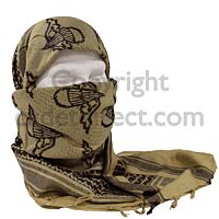 Rothco Military Skulls Shemagh, Olive/Black