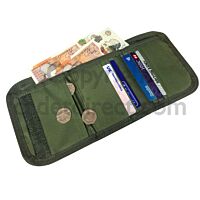 Olive Green RFID Security Wallet