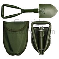 Mini NATO Style Folding Shovel, Olive Green