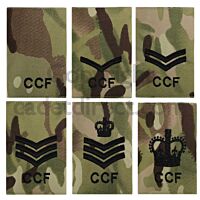 MTP Combined Cadet Force Rank Slides (Black Ranks)