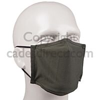 Adjustable fit washable olive green facemask