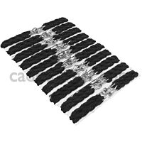 10 Pack Black Trouser Twists