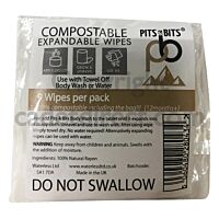 Pits & Bits Rinse-Free Expandable Military Wipes