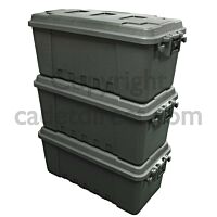 Plano Olive Green Storage Trunks, Pack of 3