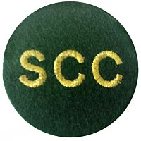 Royal Marines Cadets SCC Arm Badge, Gold On Lovat Green