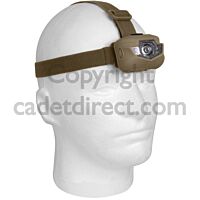 Military 5 Bulb Headlamp Red LED Coyote Tan