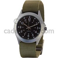 G10 Style Military Watch, Quartz Olive Strap