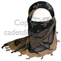 Rothco Military Skulls Shemagh, Tan/Black