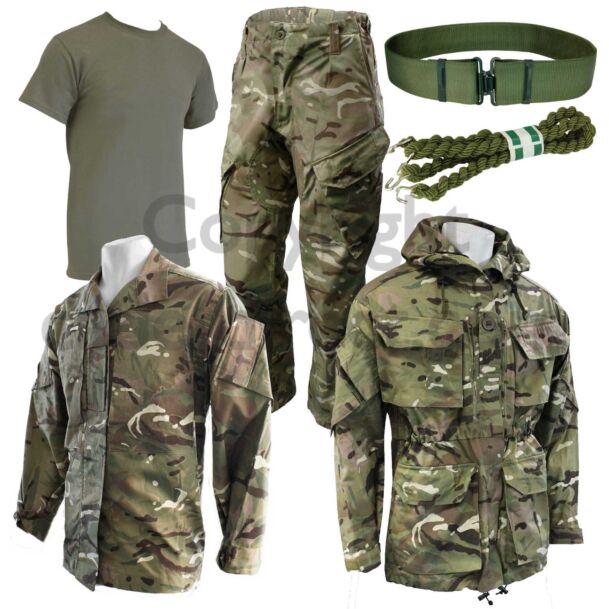 Air Cadet Greens Basic Starter Kit With Jacket Smock and Working Belt