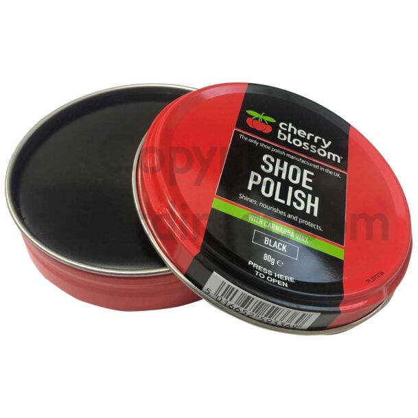 Cherry Blossom Black Military Polish | Larger 80g Tin