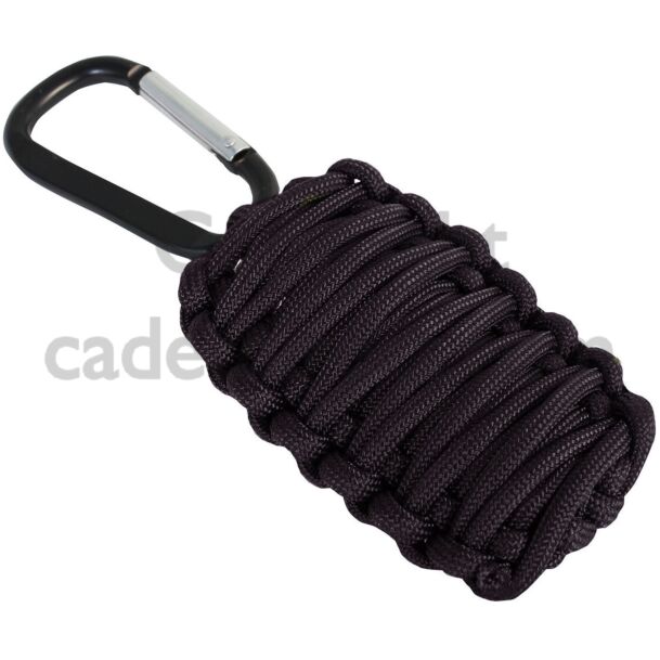 Mil-Tec Small Black Paracord Survival Kit, 15 Items