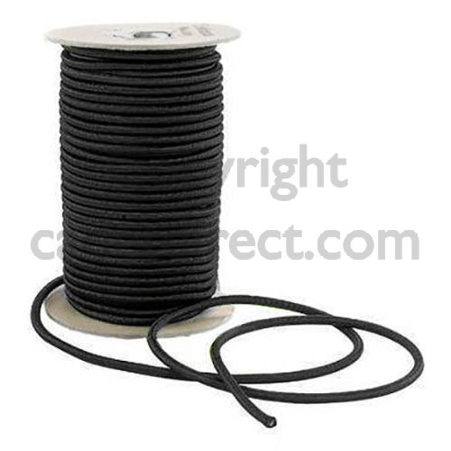 Black Bungee Shock Cord 2.5mm Military Survival Gear Cadet Direct