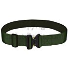 Olive Green Cobra Buckled 50mm Webbing Belt