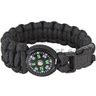 Olive Green Paracord Survival Bracelet Black