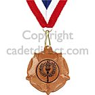 Blank Cadet Forces Bronze Medal with Ribbon