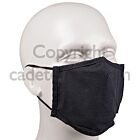 Black adjustable square shape face mask