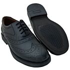 British Army Style Brogue Shoe, Black