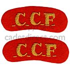 CCF Mess Dress Shoulder Titles, Pair, Red