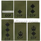CCF Officers Rank Slides, Olive Green